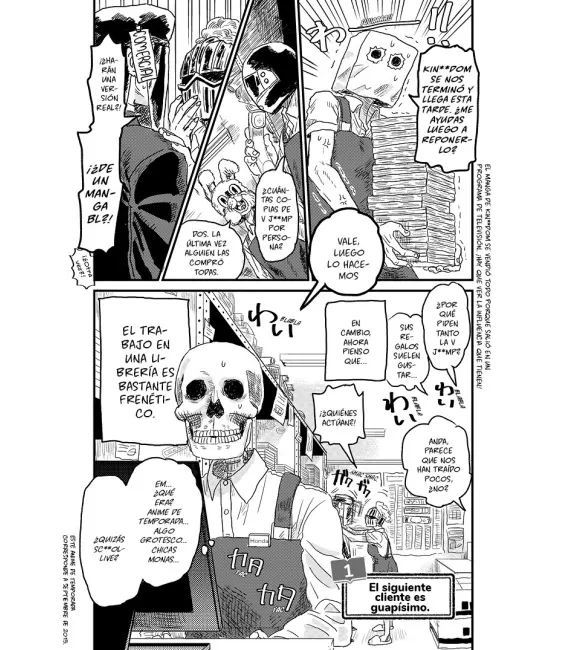 La librera calavera Honda-san Nº 1 (de 4)