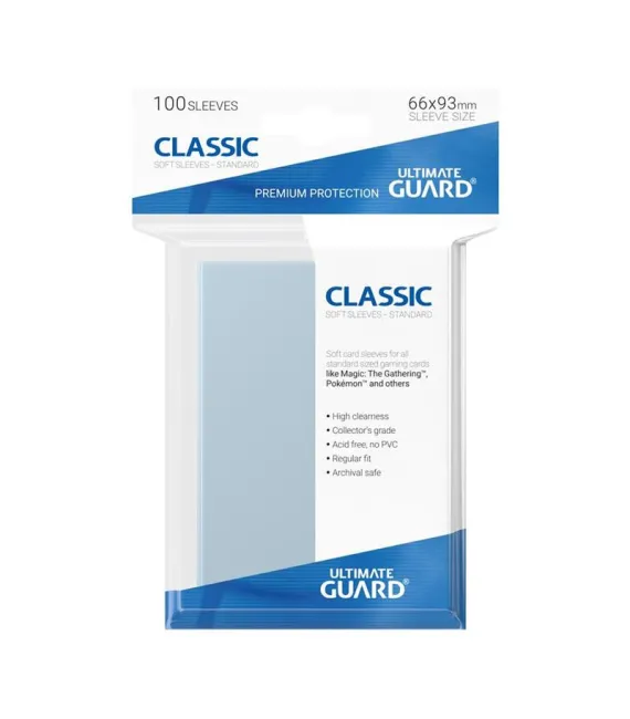 Fundas Ultimate Guard Classic Soft Standard - Transparentes (100 uds)