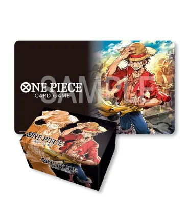 One Piece Card Game: Pack Tapete y Caja Monkey D. Luffy Edition