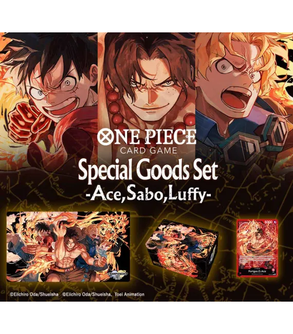 One Piece Card Game Special Goods Set: Ace, Sabo, Luffy