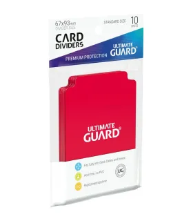 Tarjetas Separadoras para Cartas (Card Dividers): Rojo (10 unidades)