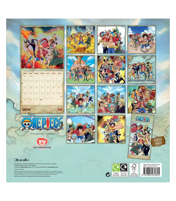 Calendario 2024 One Piece Oficial