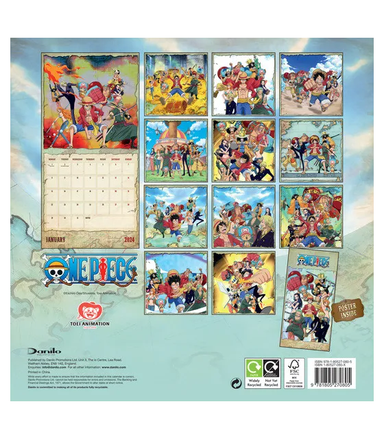 Calendario 2024 One Piece Oficial Wano