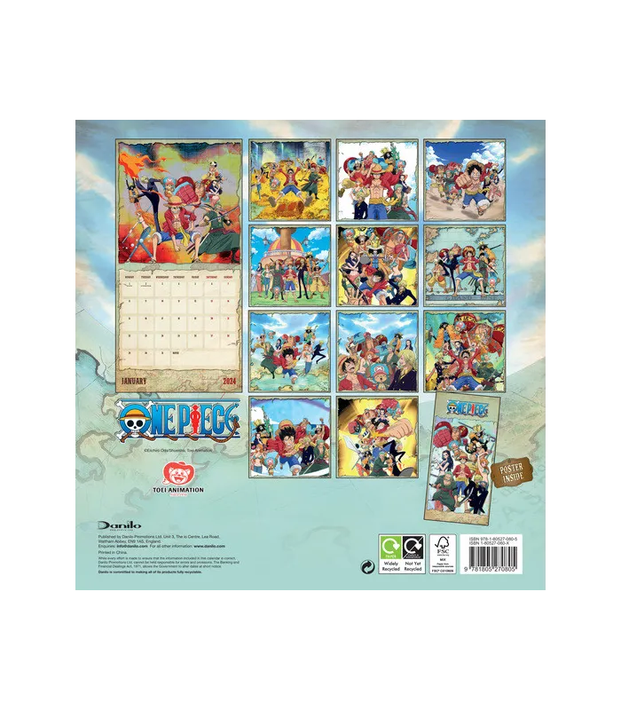 Calendario 2024 One Piece por 9,80€ –