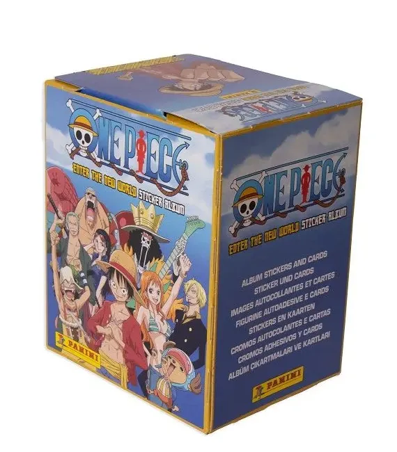 Cajita 50 sobres de Stickers One Piece: El nuevo mundo 2023