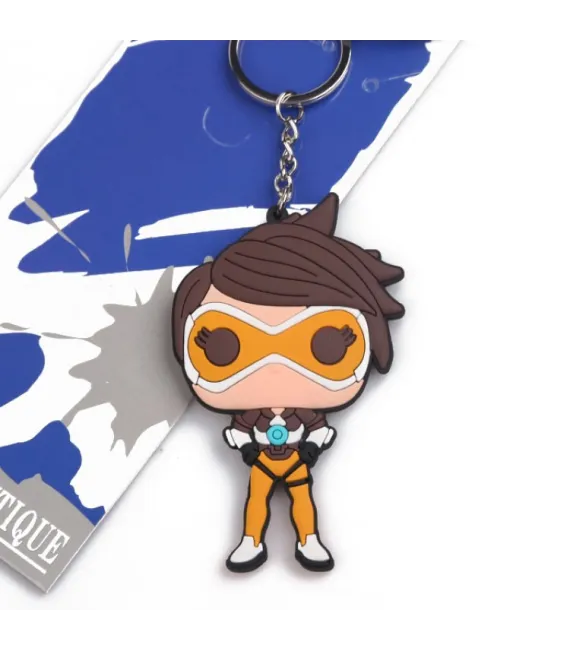 Llavero caucho Overwatch - Tracer