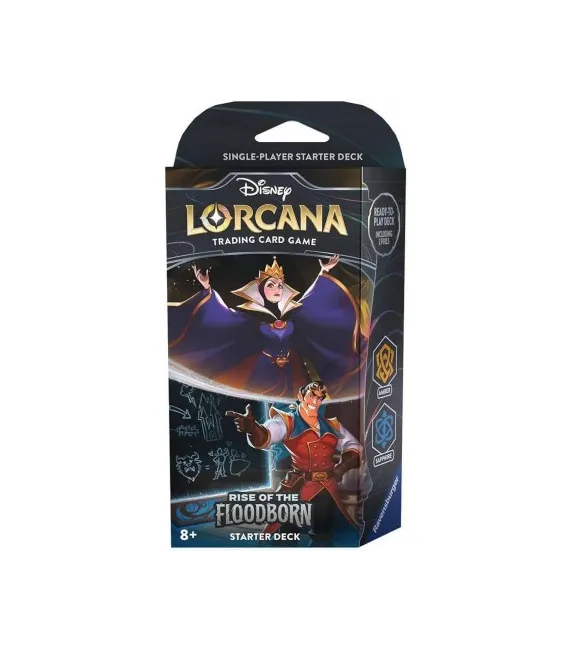 Disney Lorcana Rise of the Floodborn - Starter Deck: Amber y Sapphire