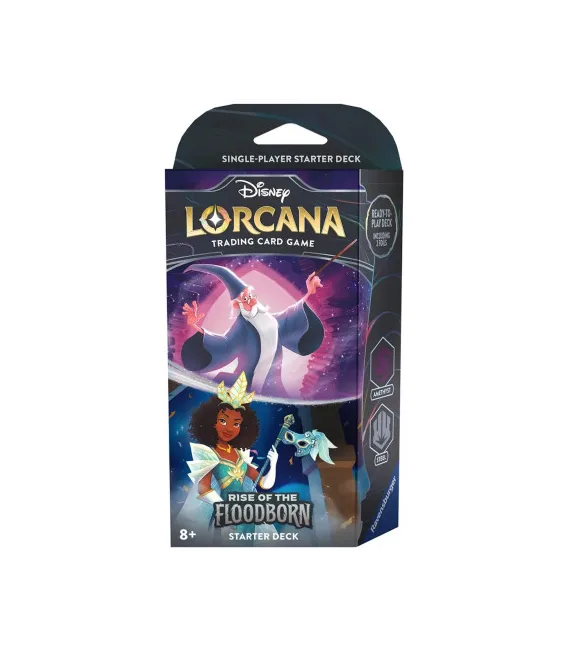 Disney Lorcana Rise of the Floodborn - Starter Deck: Amethyst y Steel