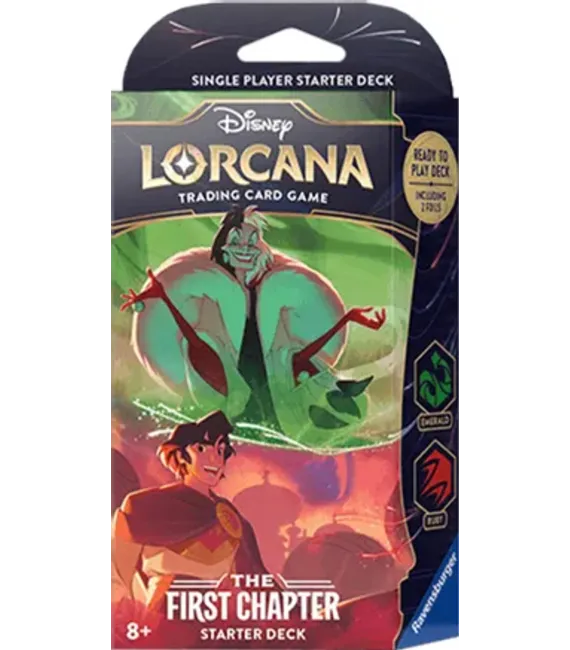 Disney Lorcana The First Chapter Starter Deck: Emerald y Ruby