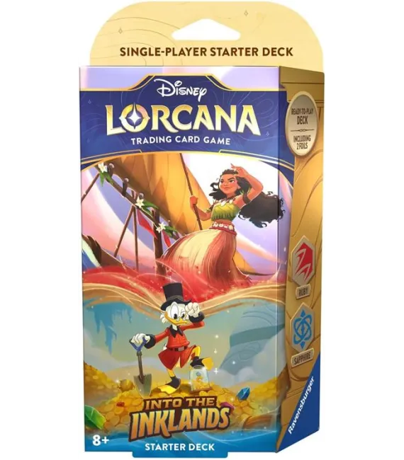 Disney Lorcana Into the Inklands - Starter Deck: Ruby y Sapphire