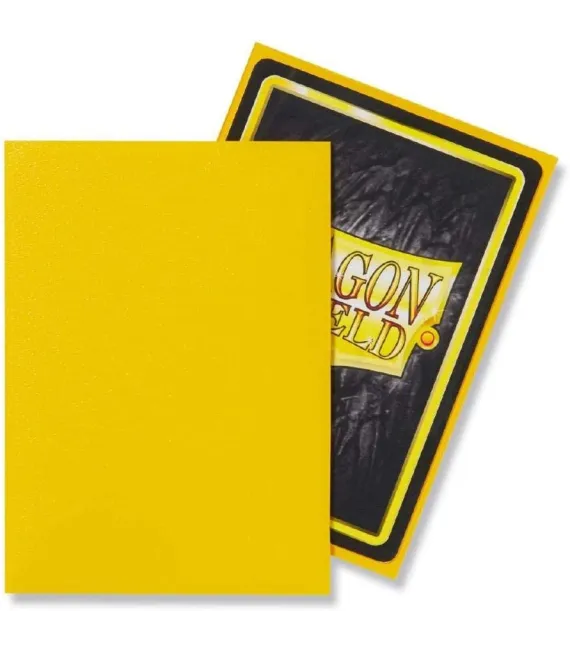 Fundas Dragon Shield Standard - Matte Yellow (100 uds)