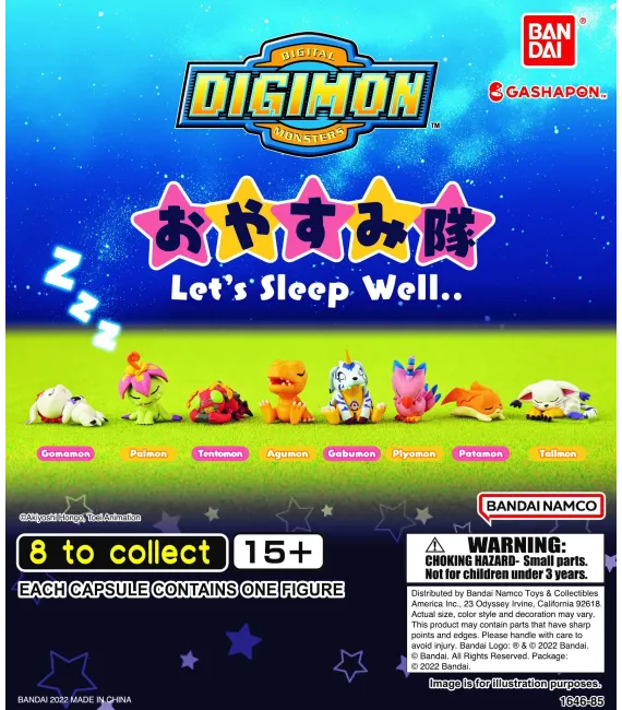 Digimon Gashapon Let's Sleep Well