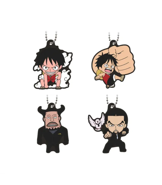 One Piece Gashapon Rubber Mascot Luffy Gear Collection