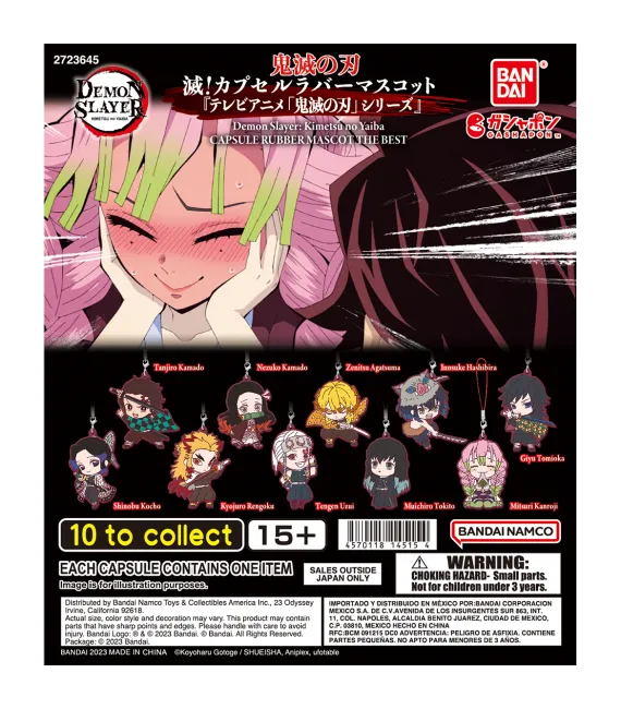 Demon Slayer: Kimetsu no Yaiba Capsule Rubber Mascot The Best