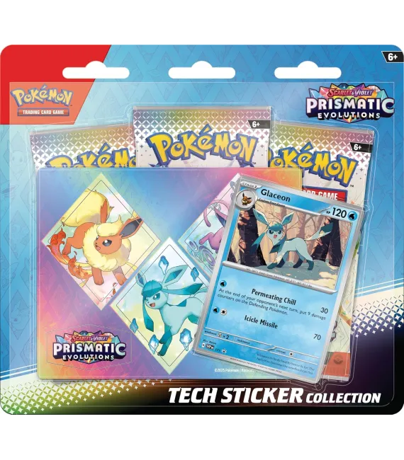 Pokémon TCG: Scarlet & Violet—Prismatic Evolutions Tech Sticker Collection (INGLES)