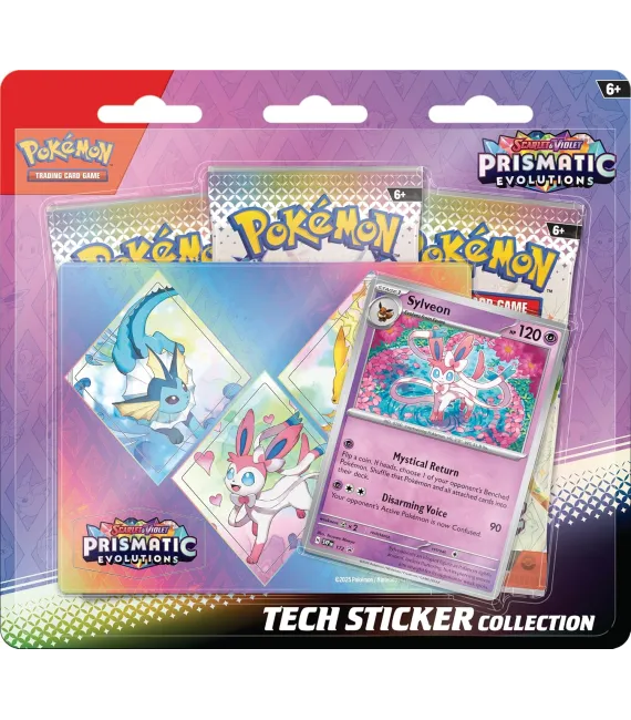 Pokémon TCG: Scarlet & Violet—Prismatic Evolutions Tech Sticker Collection (INGLES)