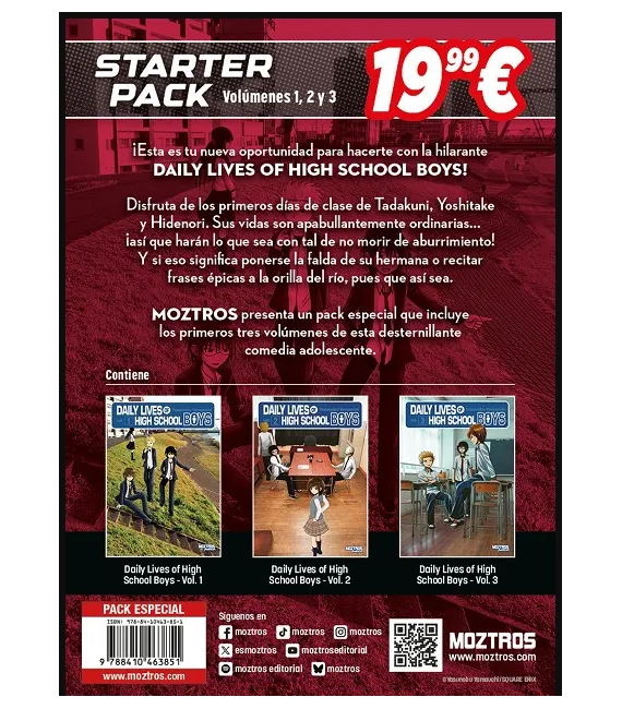 Pack Daily Lives of High School Boys Nº 1+2+3