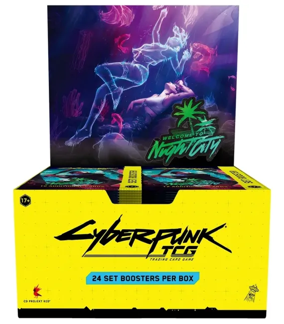 Cyberpunk TCG Welcome to Night City Booster Box: Caja de 36 sobres