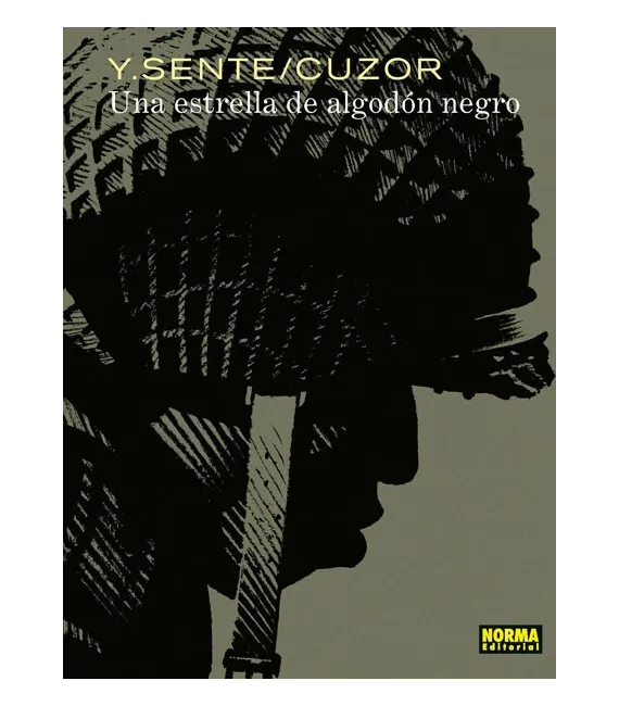 Una estrella de algodón negro