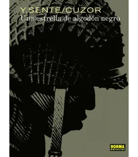 Una estrella de algodón negro